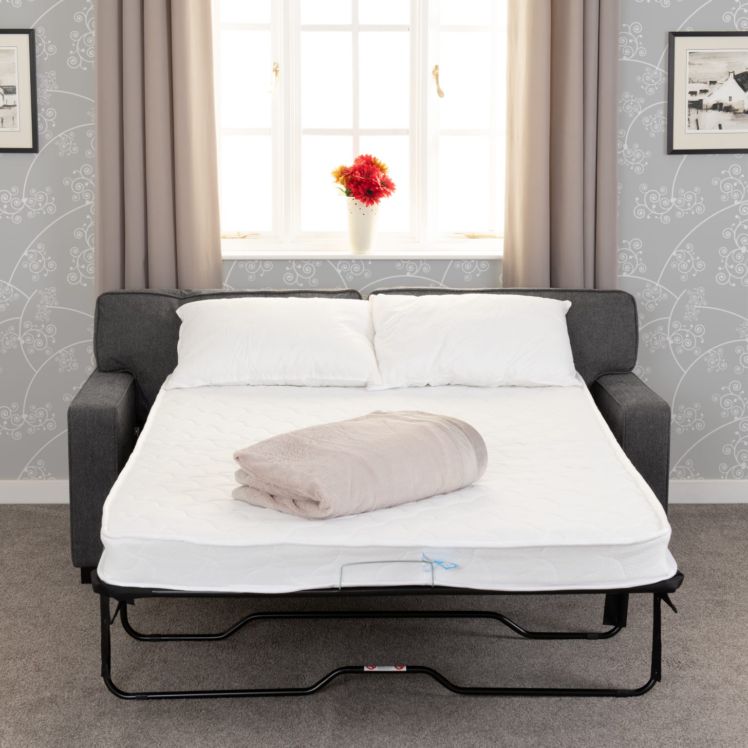 eaton sofa bed dark grey