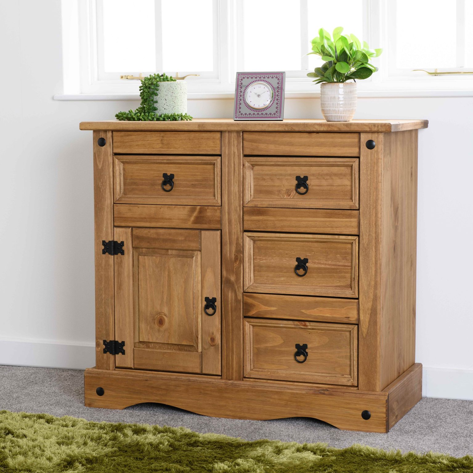 corona 1 door 4 drawer sideboard