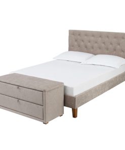 Darcy Fabric Sleigh Bed