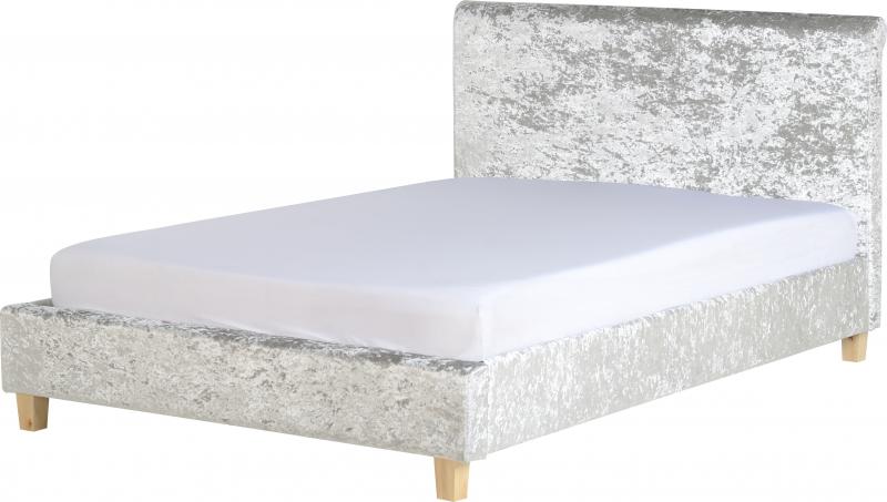 Seconique Shelby Grey Crushed Velvet bed Frame - Image 3