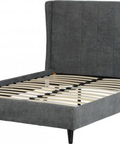 Amelia Winged back fabric Bed