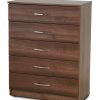 wallnut chest of drawers