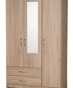 3 Door combi tripple robe with 3 drawers