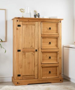 corona 1 door 4 drawer robe