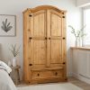 corona 2 door 1 drawer robe