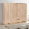 malvern 6 door 2 drawer robe