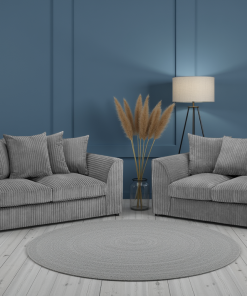 Harley Jumbo Sofa Grey 3+2 Set