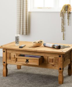 corona 1 drawer coffee table