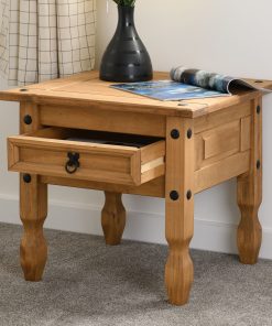 corona 1 drawer lamp table