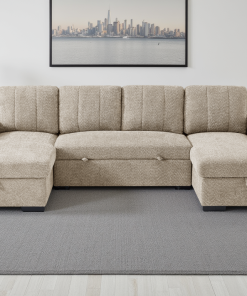 Como Sofabed Beige U Shape Corner