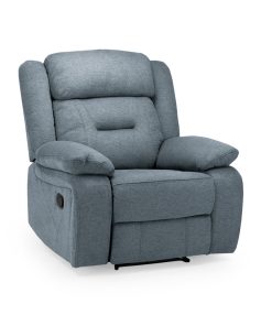 Novie Recliner Sofa Grey Fabric Armchair